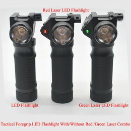 Tpyes 3 Black Hunting LED Flashlight Red/Green Laser Combo Sight For 20mm Picatinny Rail Mount Free Shipping