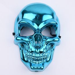 NEW Halloween Horror Mask Christmas Electroplated Taro Mask Ghost Head Funny Mask Party Gift 6 Colours OPP bag