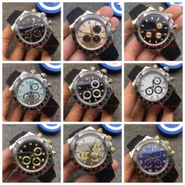 19 colors 2019 Excellent No Chronograph Men's Watch 116519 116510 116503 m116519 rubber strap ETA2813 Automatic Mens Watches