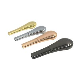 Removable spoon pipe Zinc alloy ferromagnetic small pipe metal tobacco