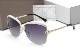 Wholesale- Fashion Brand designer Polarized Sunglasses women driving glasses metal frame sun glasses uv400 Goggles with free case and box
