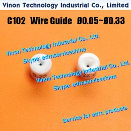 C102 Wire Guide Ø0.20mm Lower (Ceramic housing+Diamond inlay) Charmilles 431.122, 200431122, 200.431.122, 24.04.770, 135011601, 135.011.601