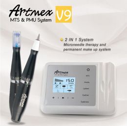 Artmex V9 Digital PMU MTS Permanent Makeup Tattoo Machine Micro Blading Pen Eyebrow Eyeliner Lips Micropigmentation Device