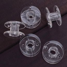 Arrival 1000pcs Clear Plastic Empty Bobbins For Brother Janome Sewing Machines Clothes Supply SaleTop Notions & Tools