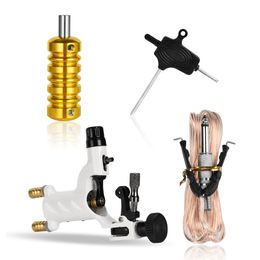 ATOMUS White Dragonfly Tattoo Machine Set not Completed Tattoo Kit Professional Rotary Needle Electric Tatoo Motor Gun Kits Supply