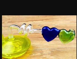 Hookah accessories double spiral pot Wholesale Glass bongs Oil Burner Glass Pipes Water Pipes Glass Pipe Oil