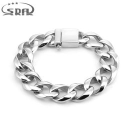 Classic Jewellery Men Bracelet Cuban links & chains Stainless Steel Bracelet for Bangle Male Accessory Wholesale B132