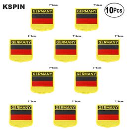 Germany Flag Embroidery Patches Iron on Saw on Transfer patches Sewing Applications for Clothes in Home&Garden 10Pcs