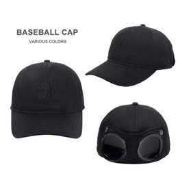 2019 Europe And America Black Glasses Baseball Cap Red Men And Women Breathable Sunscreen Sunglasses Cap Hat Tide Y200110