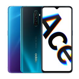 Original Oppo Reno Ace 4G LTE Cell Phone 8GB RAM 128GB 256GB ROM Snapdragon 855 Plus 48MP AF NFC 4000mAh Android 6.5" Full Screen Fingerprint ID Face Smart Mobile Phone