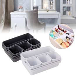 8pcs/set Home Drawer Organizer Box Trays Storage Box Office Storage Kitchen Bathroom Closet Jewelry Makeup Desk Box Organization