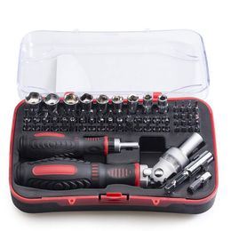 Freeshipping 61Pc Precision Screwdriver Motorcycle Electronics Multifunctional Repair Tool Holder Wrench Sleeve Screwdriver Set