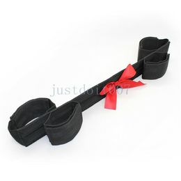 Bondage Strong Nylon Spreader Bar Wrist/ Hands To Ankle Cuffs Restraint Handcuffs E Type A45