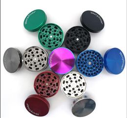 High Quality Sharpstone Grinder Herb Grinder Metal Zinc Alloy Tobacco Herbal Grinders 4 Layers 50mm Diameter 7 colors rainbow