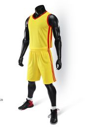 2019 New Blank Basketball jerseys printed logo Mens size S-XXL cheap price fast shipping good quality A006 Yellow Y0032