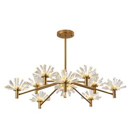 Bigman lustre design modern crystal chandelier lamp gold kronleuchter LED cristal home lighting and shop lights