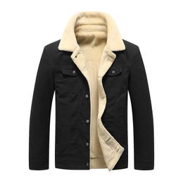 Jaquetas masculinas jaqueta de inverno masculina casual veludo grosso casaco quente respirável roupas masculinas tamanho grande asiático