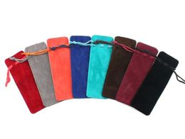 Jewellery Cosmetic Bag Colourful Velvet Jewellery Drawstring Bags Velvet Pocket Perfume Toothpick Lipstick Bag Gift Bag SN1078