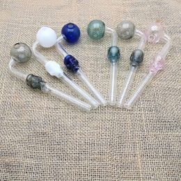 Coloured Skull Bubble Glass Bending Pot Wholesale Bongs Oil Burner Pipes Water Pipes Rigs Smoking