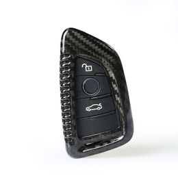 For BMW X1 X3 X5 X6 2 5 7 Serise car-styling Brand New High Quality Carbon fibre remote key Case Cover Holder