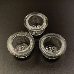 -Remplacement de verre écran bol en verre Pièce pour tuyau en silicone nid d'abeille Mesh bols plat pour une cuillère de tabac à pipe Herb sec Accessoires fumeurs