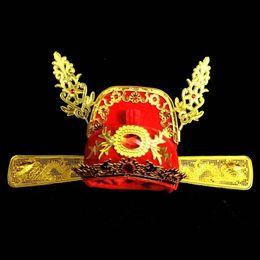 Head piece groom accessories opera hat Chinese opera head wear vintage wedding crowns for groom drama costume accessories