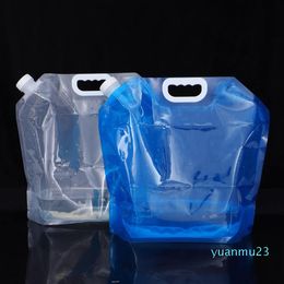 Wholesale-PE Foldable Water Storage Container Practical Durable Multi-functional Classic Outdoor Picnic Camping Hiking Water Bags