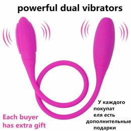 Powerful Anal sex toy Rechargeable dual Vibrator eggs Sex product for couple G-spot anal Vibrators Sex Toys for women erotic toy S18101905