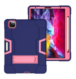 Tablet PC Case For iPad 9.7 Defender Waterproof Heavy Duty ShockProof Protective Shell Double Colors Silicon Armor Bracket Back