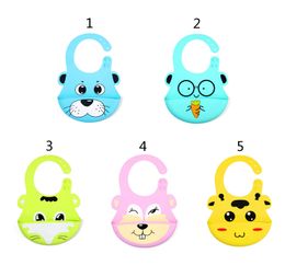 Cute Baby Soft Silikon Lätzchen Speichel Tropf Kinder Baby Mittagessen bD