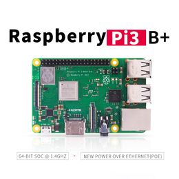 new original Raspberry Pi 3 Model B+ (plug) Built-in Broadcom 1.4GHz quad-core 64 bit processor Wifi Bluetooth and USB Port