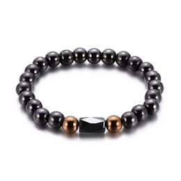 black magnetic hematite bracelet therapy Healthy mens bracelets Jewellery women bracelets bangles cuff fashion Jewellery 320288