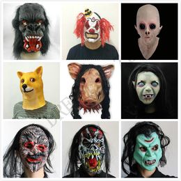 Maschera super morbido vecchio capo Completo Maschera in Lattice Costume Adulto