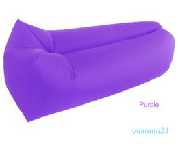 Wholesale-Square Lazy Air Sofa Outdoor Park Party Fast Inflatable Lazybag Hangout Camping Sleeping Bag Lounger Bed Beach Rest Chair Tent