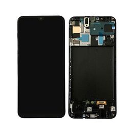 LCD Display Panels For Samsung Galaxy A50 A505 6.4 Inch Screen With Frame Replacement Parts Black