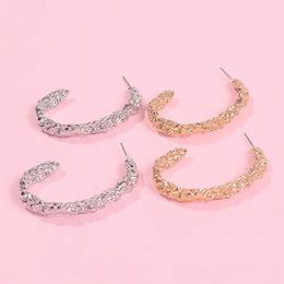 Wholesale-C hoop earrings for women luxury designer gold silver hoops western fashion huggie earring Jewellery engagement wedding love gift