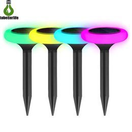 LED 7 Colour changing Solar Lamp RGB 10led Lawn Light Garden Lights Led Outdoor Light Decorate Lamp