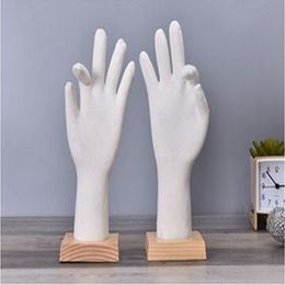 fashion 2410cm female pvc magne sketch hand mannequin manicure props Jewellery glove model for sports racing body halloween 1pair c811