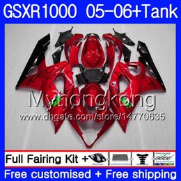 +Tank For SUZUKI GSXR 1000 1000CC GSX R1000 2005 2006 Bodywork pearl red hot 300HM.54 GSX-R1000 GSXR-1000 1000 CC K5 GSXR1000 05 06 Fairing