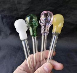Straight bones of the bones Wholesale Glass bongs Oil Burner Glass Pipes Water Pipes Oil Rigs Smoking Free Shipping
