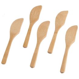 Wooden Butter Knife Pastry Cream Cheese Butter Cake Knife Cake Decorating Tools Fast Shipping F20174026