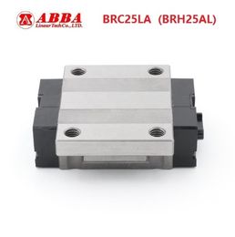 4pcs/lot Original Taiwan ABBA BRC25LA/BRH25AL Linear Flange Block Carriage Linear Rail Guide Bearing for CNC Router Laser Machine
