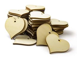 100 Packed Wood Heart Wedding Hanging Decor Ornament Party Guestbook Signing Party Guest Greetings DIY Writing Love Crafts Projects