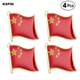 China Flag Pin Lapel Pin Badge Brooch Icons 4PC