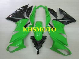 Motorcycle Fairing kit for KAWASAKI ER6F 09 10 11 12 ER 6F 2009 2012 ABS Green Fairings set+ gifts KY01