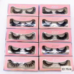 3D Mink Eyelashes Handmade Natural Long Eye Lashes Soft 1 pairs Makeup Thick Cross False Eyelash extensions