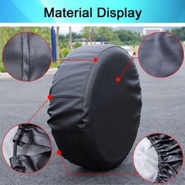 50pcs Durable Tire Cover Wheel Cover Soft Bag Protector PVC Leather Protection Universal for Most Car UV Mildew Resistant