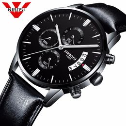 Men Watch Top Brand Mens Fashion Watches Relogio Masculino Military Quartz Wrist Clock Male Sports NIBOSI