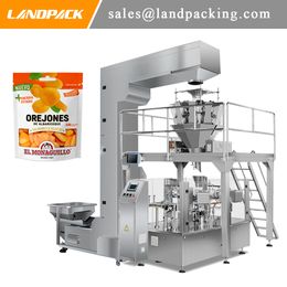 Preserved Fruit Stand Up Pouch Filling And Sealing Machine Candied Fruit Rotary Doypack Packaging Machine