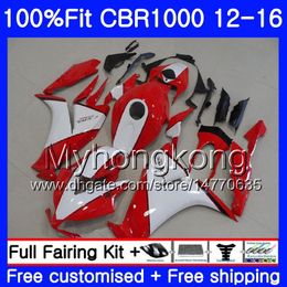 Injection For HONDA CBR 1000RR 2012 2013 2014 2015 2016 273HM.44 CBR1000 RR CBR 1000 RR CBR1000RR 12 13 14 15 16 Fairings red white factory